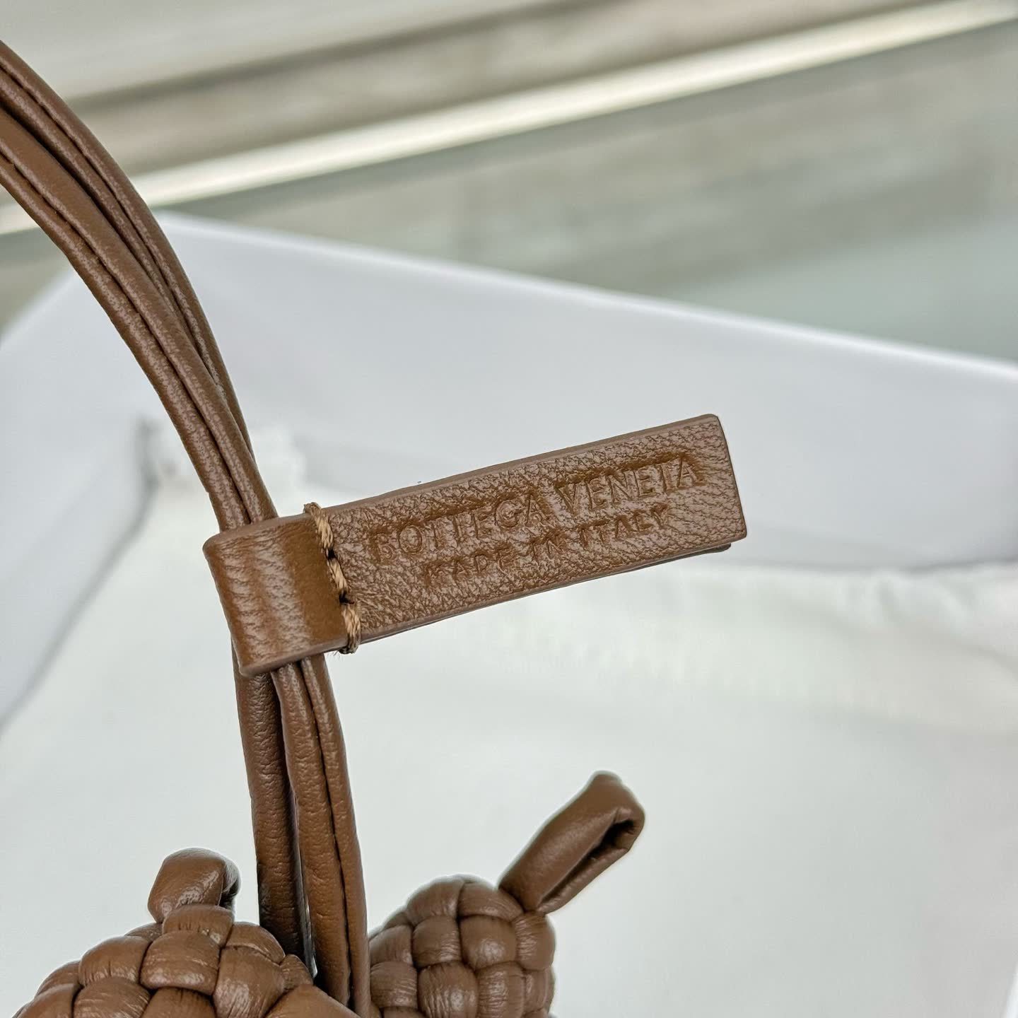 Bottega Veneta Leather Keychain